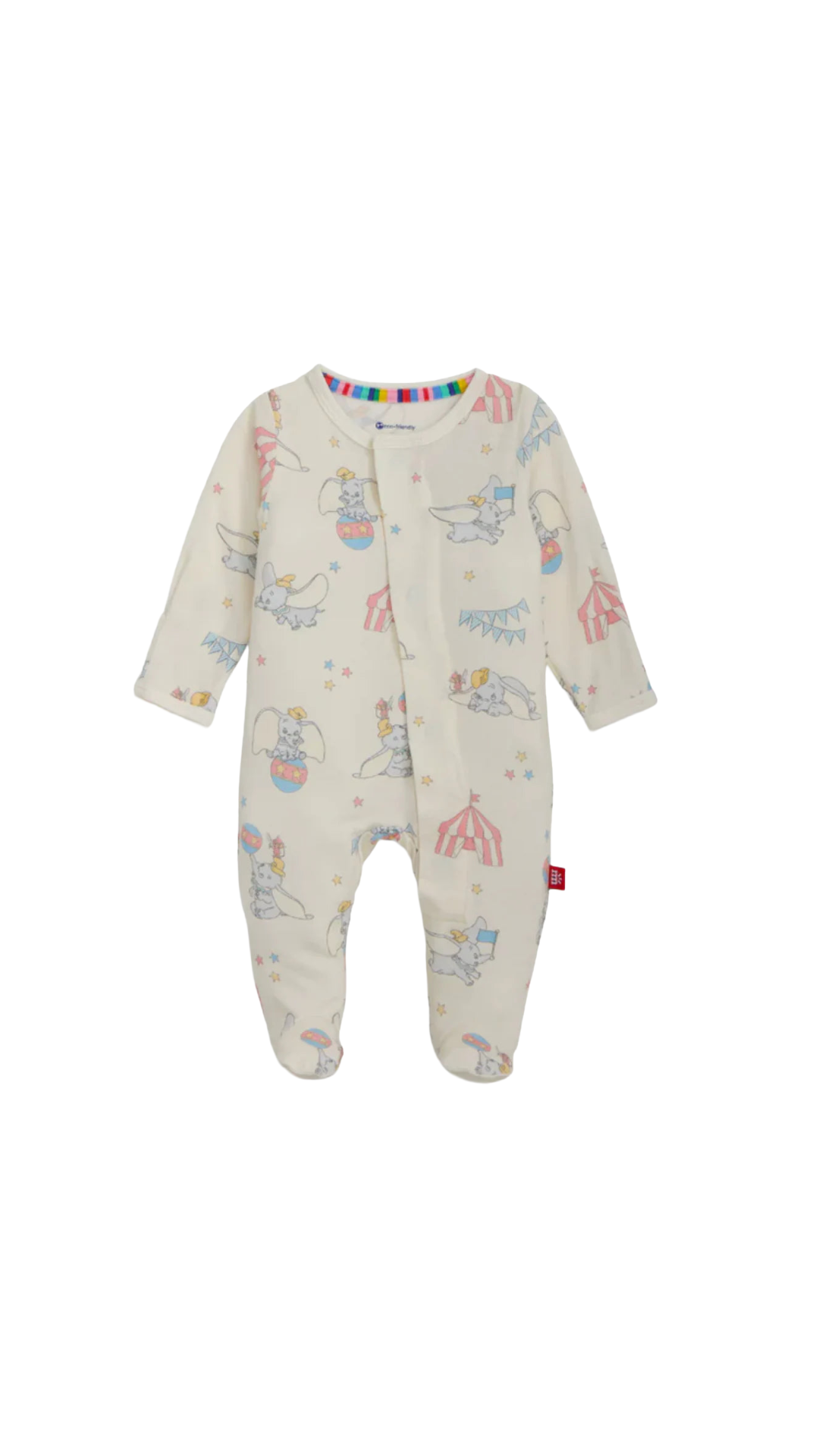 Dumbo Circus Modal Magnetic Footie - Doodlebug's Children's Boutique