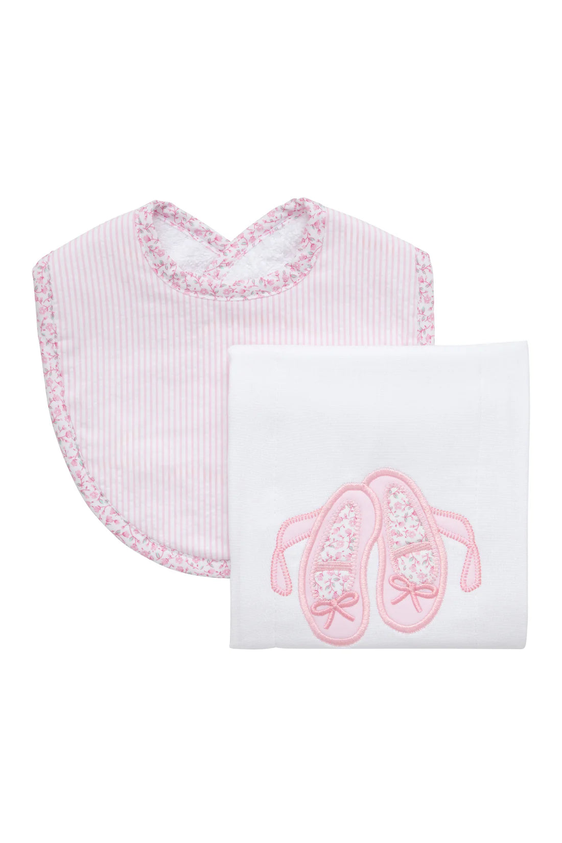 Ballet Shoes Bib & Burp Cloth Box Set - Doodlebug's Children's Boutique