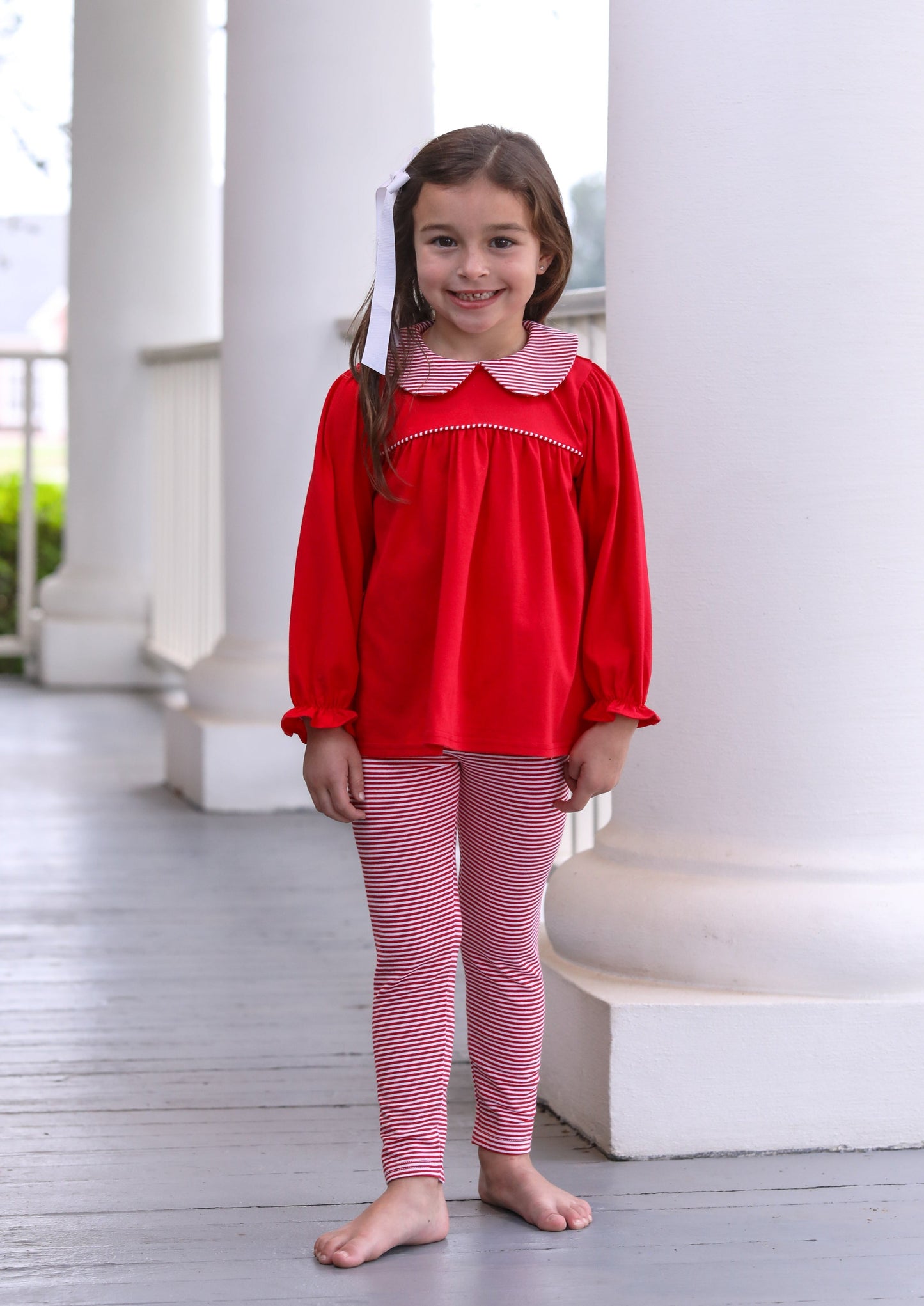 Abigail Pants Set in Red - Doodlebug's Children's Boutique