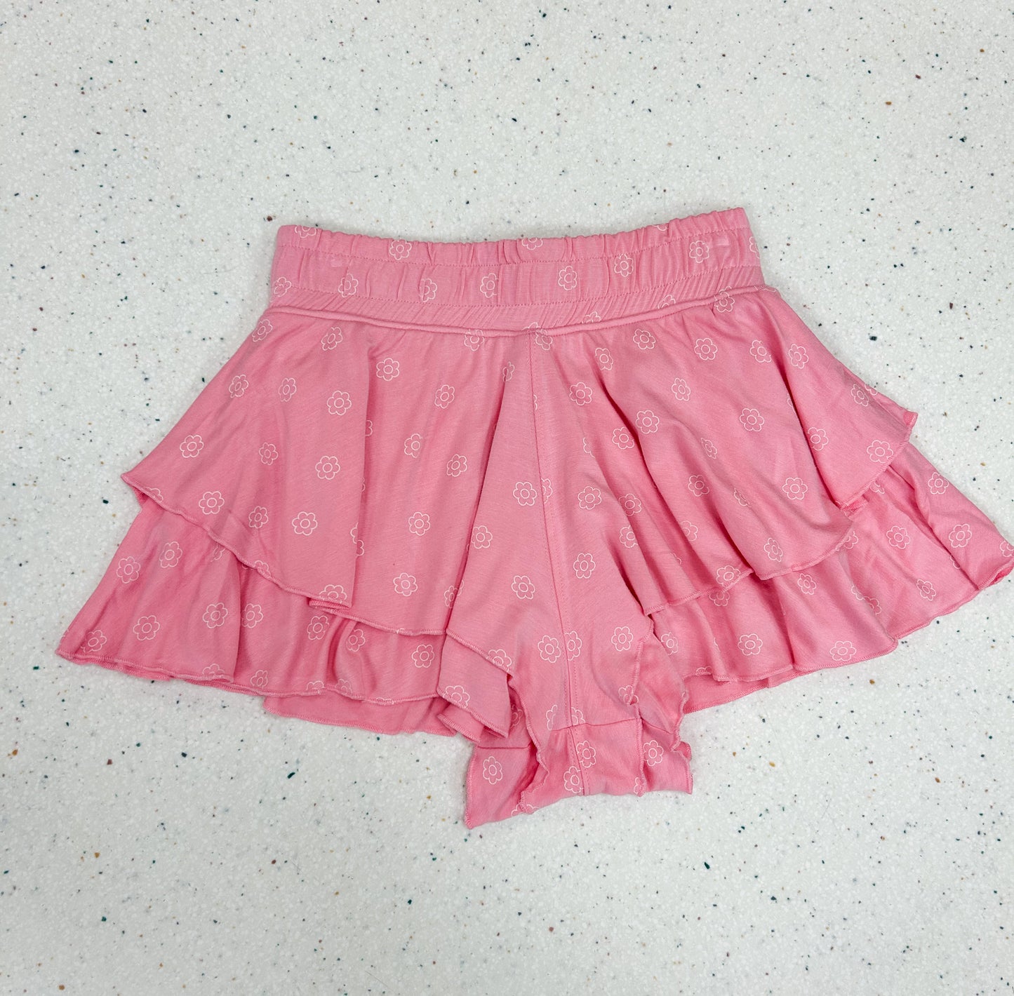 Floral Print Ruffle Short - Doodlebug's Children's Boutique