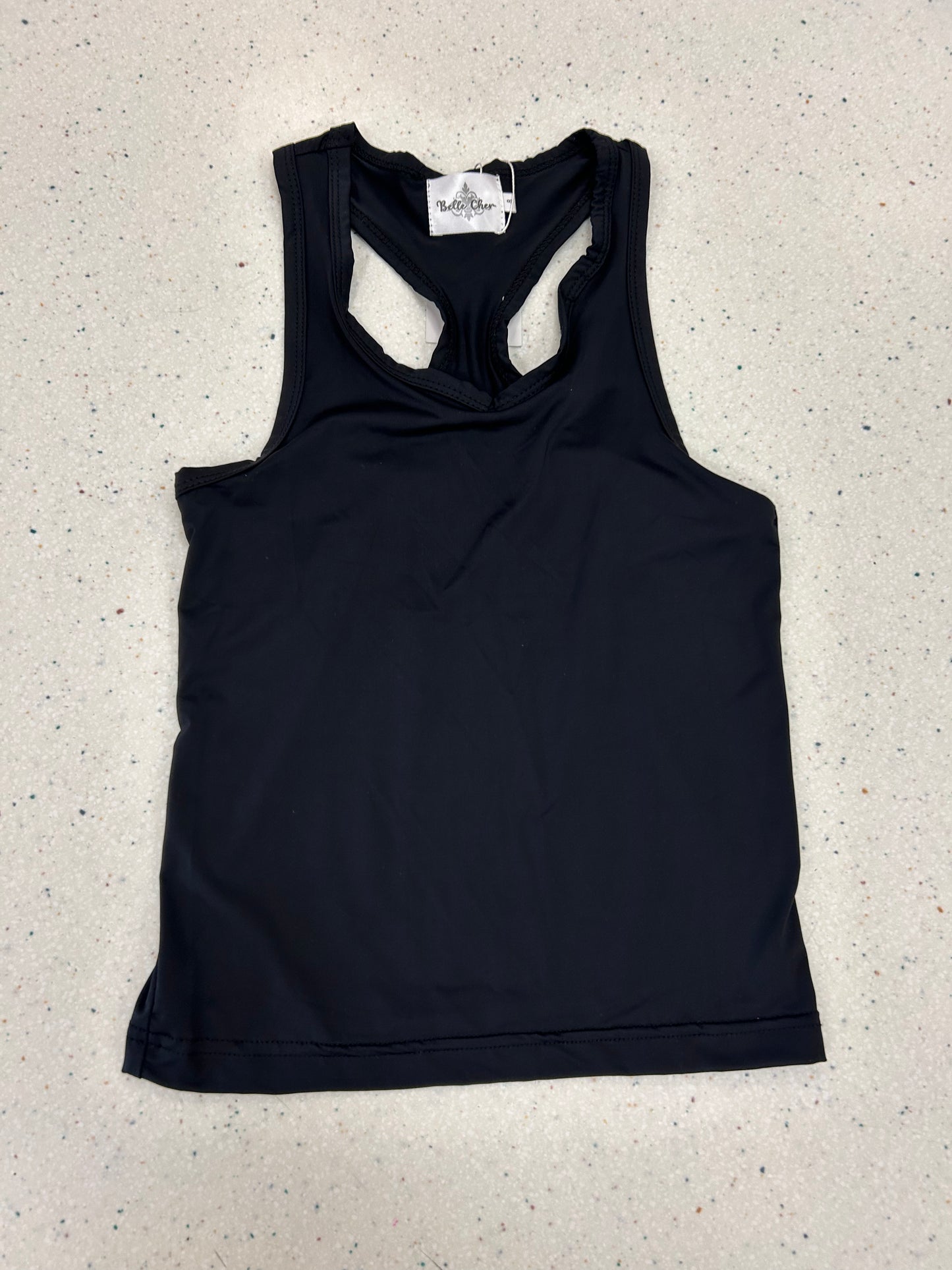 Black Racerback Tank - Doodlebug's Children's Boutique