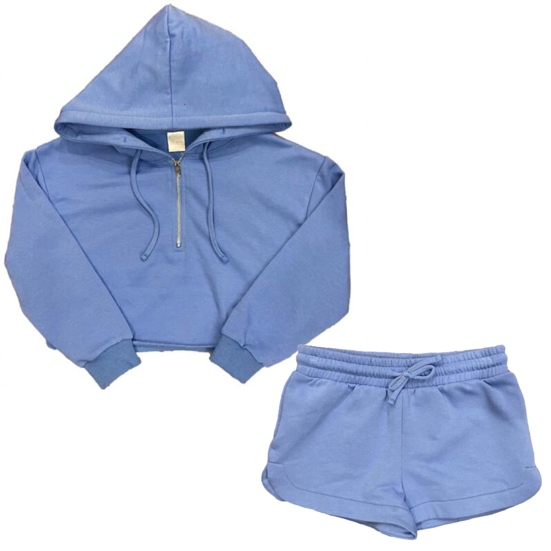 Brushed Soft Cloud Set in Blue Water - Doodlebug's Children's Boutique