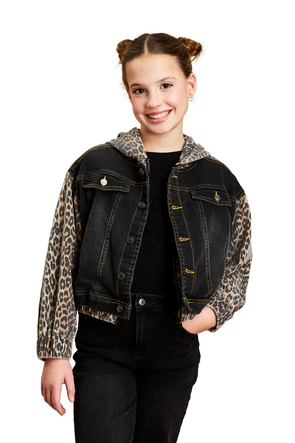 Leopard Combo Jacket - Doodlebug's Children's Boutique