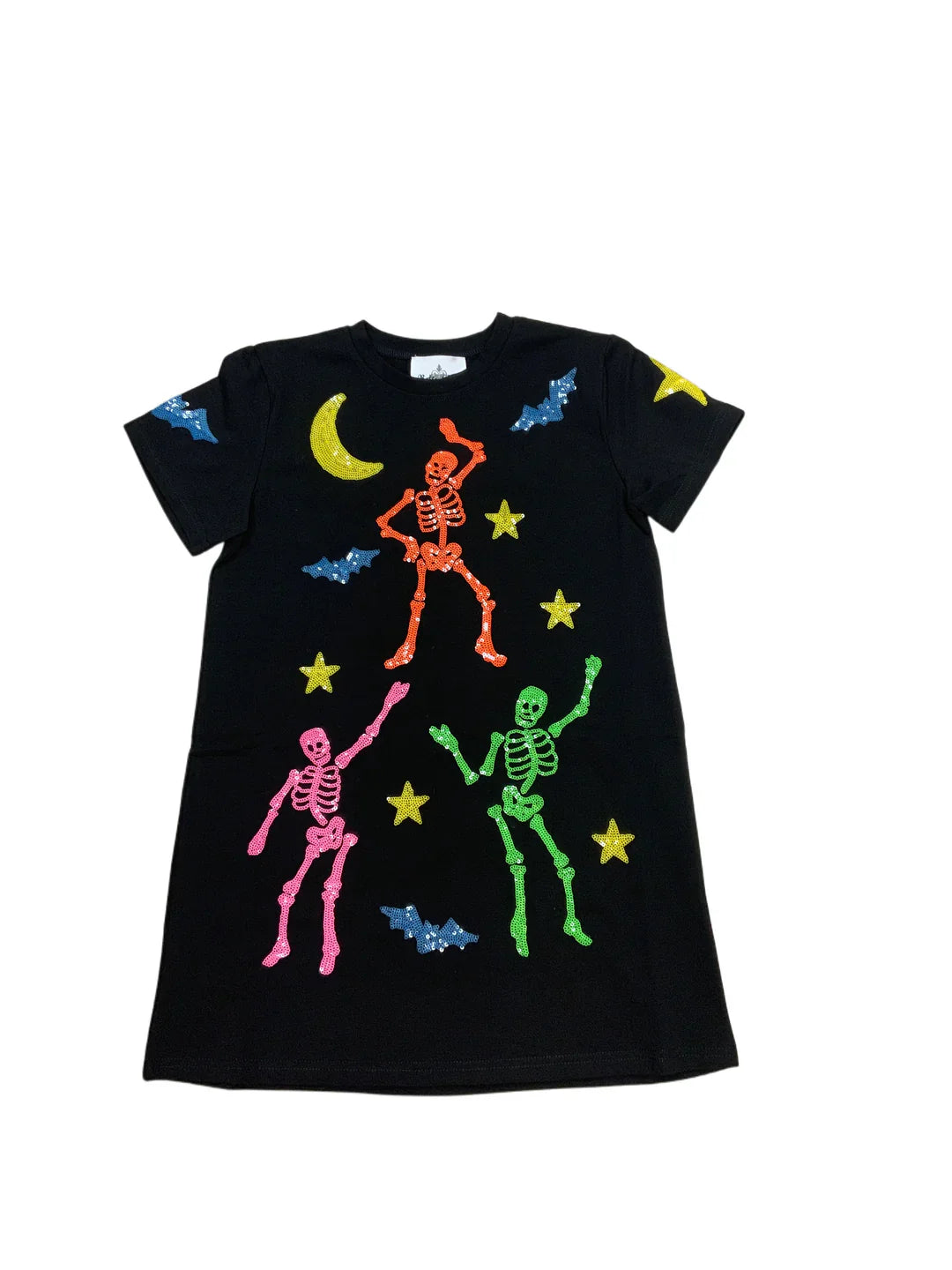 Sequin Skeleton Dress - Doodlebug's Children's Boutique