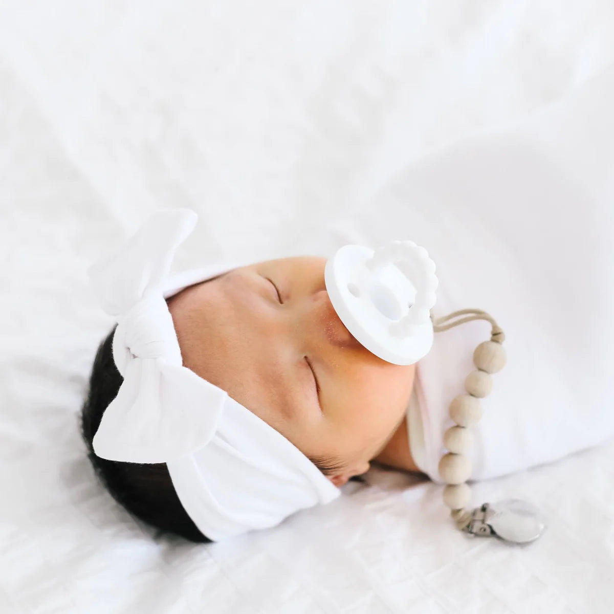 Dove Knit Headband Bow - Doodlebug's Children's Boutique
