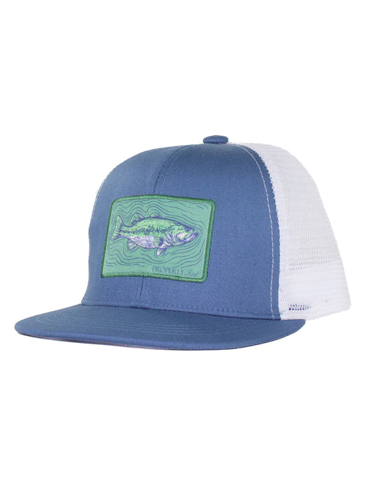 Youth Trucker Hat with Spotted Bass  - Doodlebug's Children's Boutique