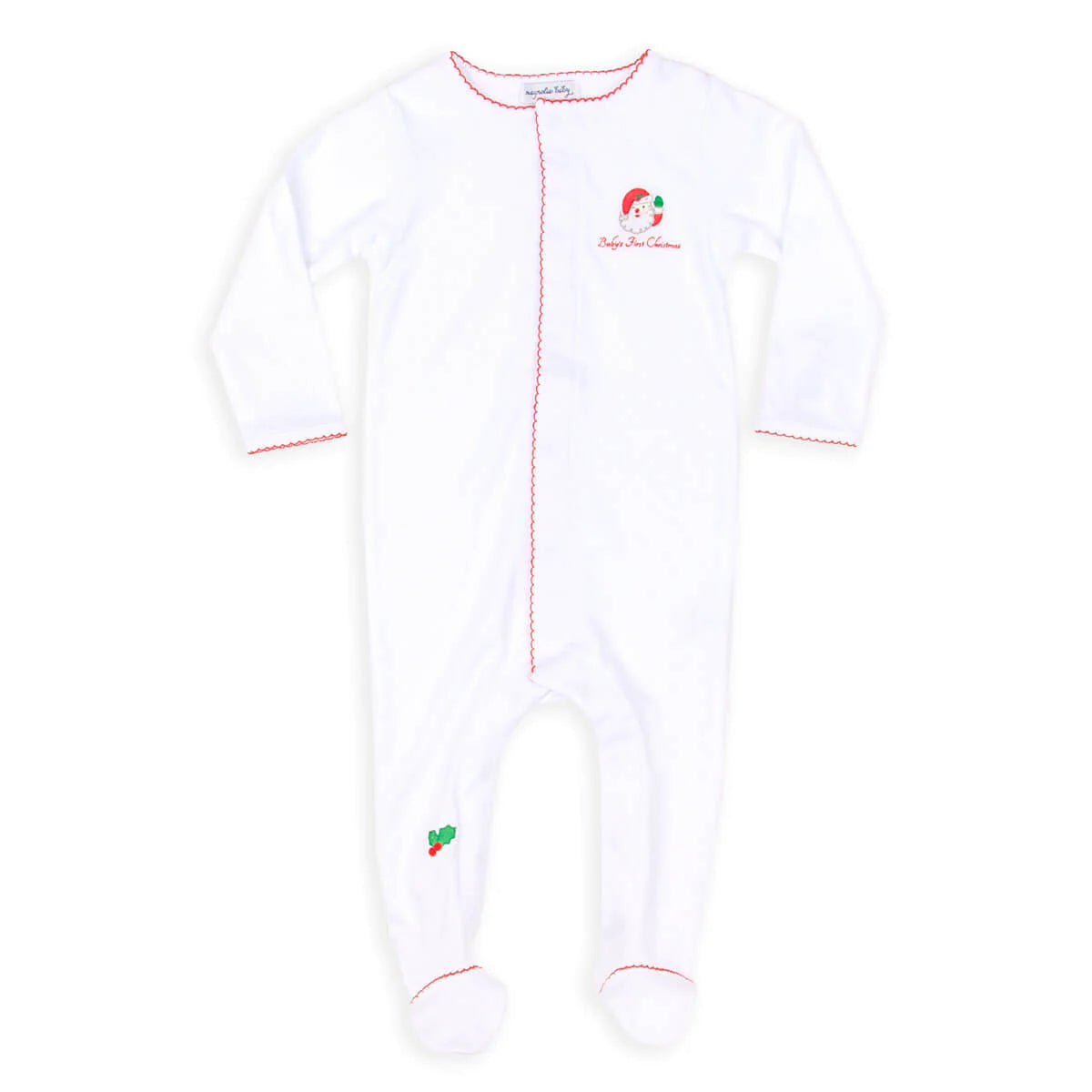 Baby's First Christmas Footie - Doodlebug's Children's Boutique