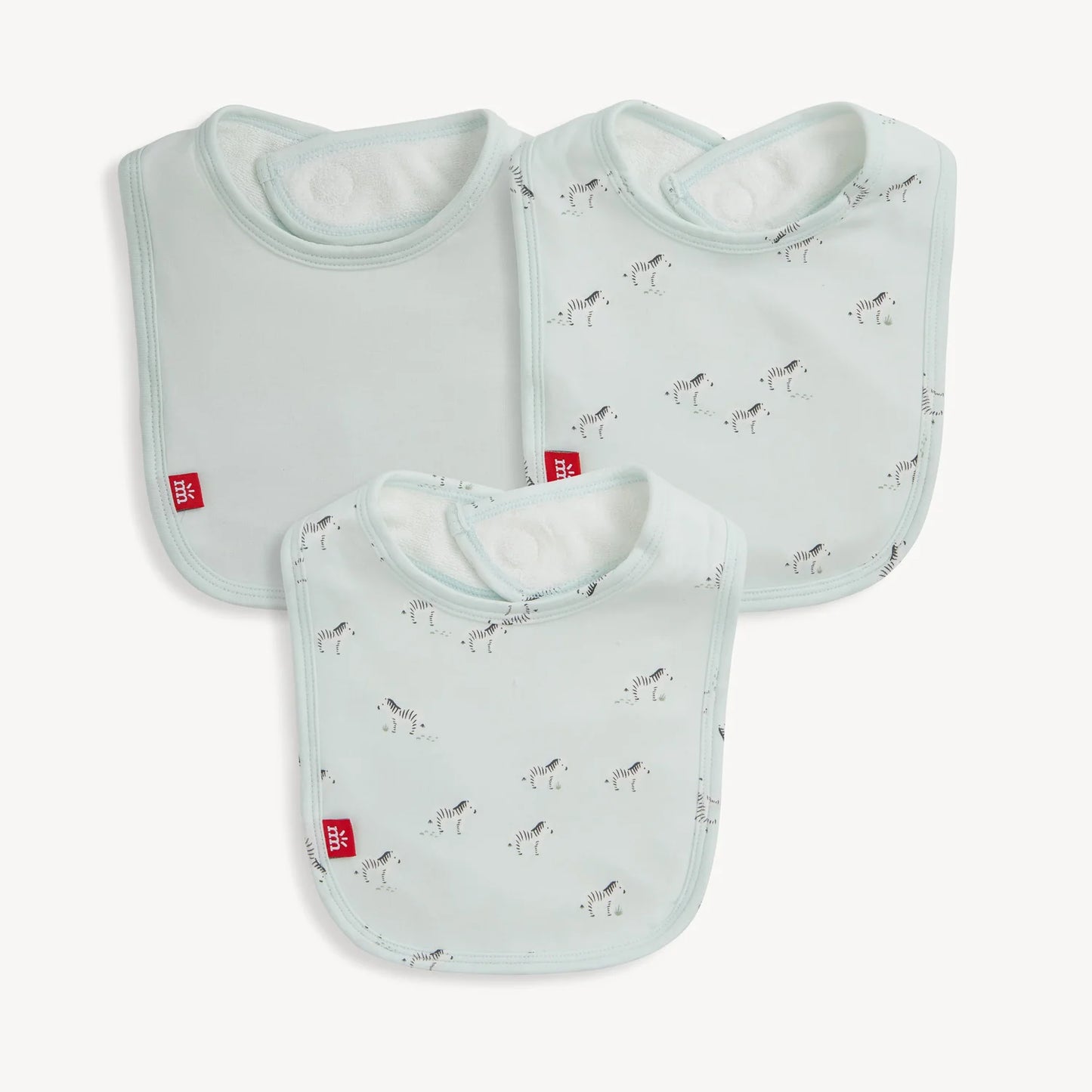 Teal Savannah Plains Modal Magnetic Modal Bib 3-Pack - Doodlebug's Children's Boutique