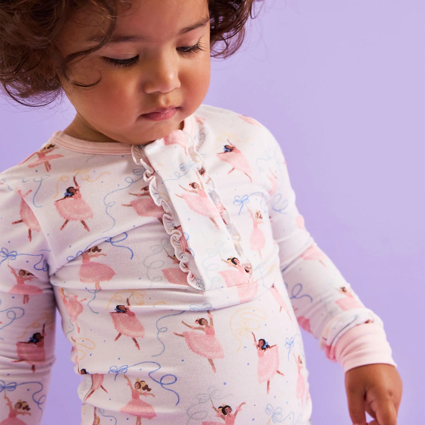 Pretty Plies Modal Magnetic 2 Piece Pajama Set - Doodlebug's Children's Boutique