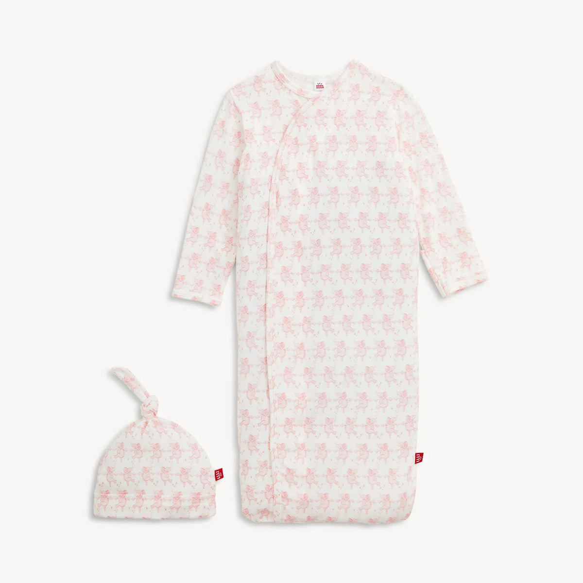 Trunkettes Pink Modal Magnetic Gown + Hat Set