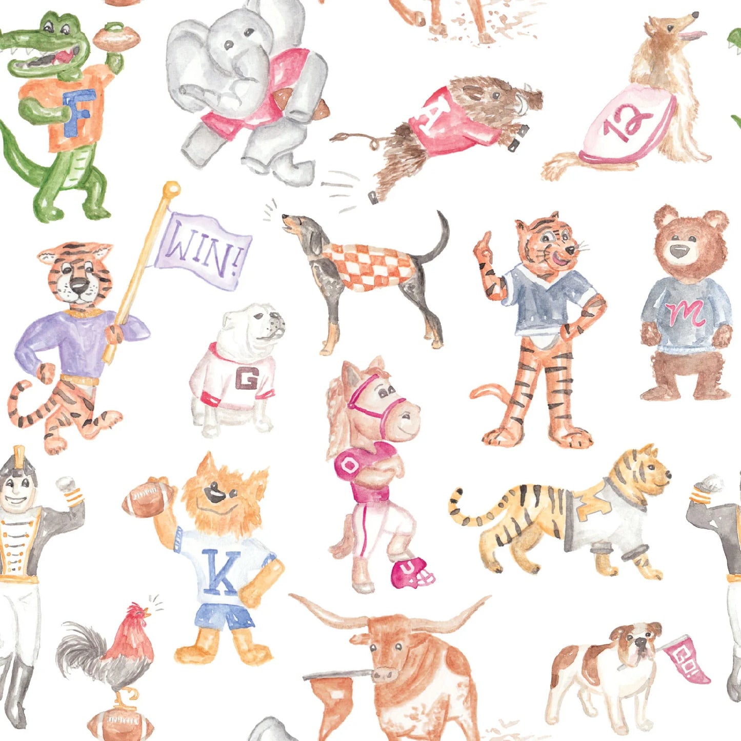Mascot Mayhem Knit Pajamas - Doodlebug's Children's Boutique