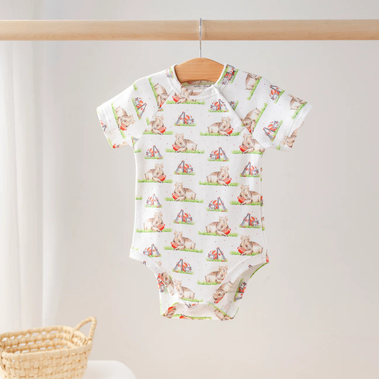 Arkansas Mascot Mania Organic Cotton Onesie - Doodlebug's Children's Boutique