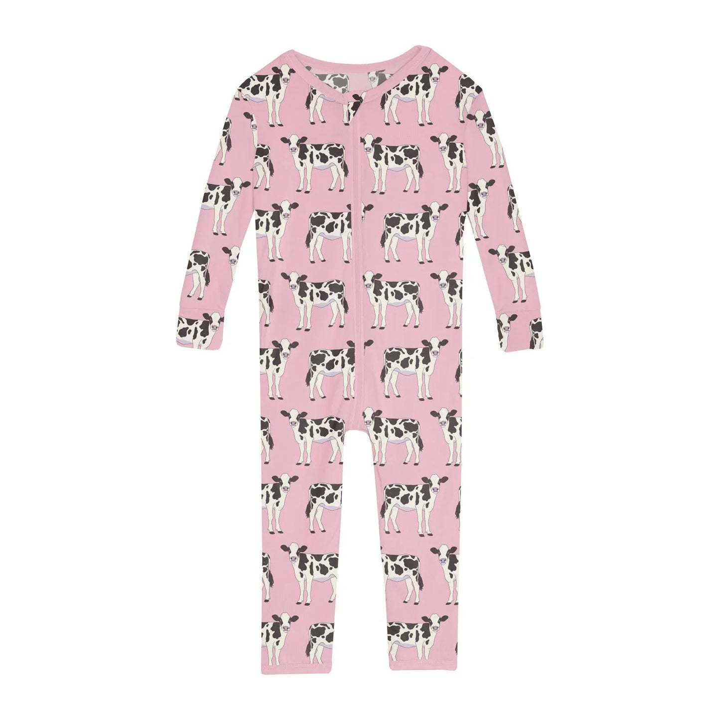 Print Convertible Sleeper with Zipper in Cake Pop Cows - Doodlebug's Children's Boutique