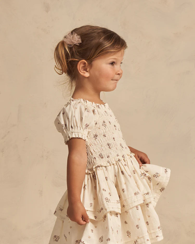 Cosette Dress in Rose Ditsy - Doodlebug's Children's Boutique