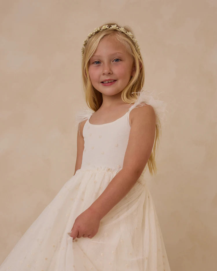 Poppy Dress in Ivory - Doodlebug's Children's Boutique