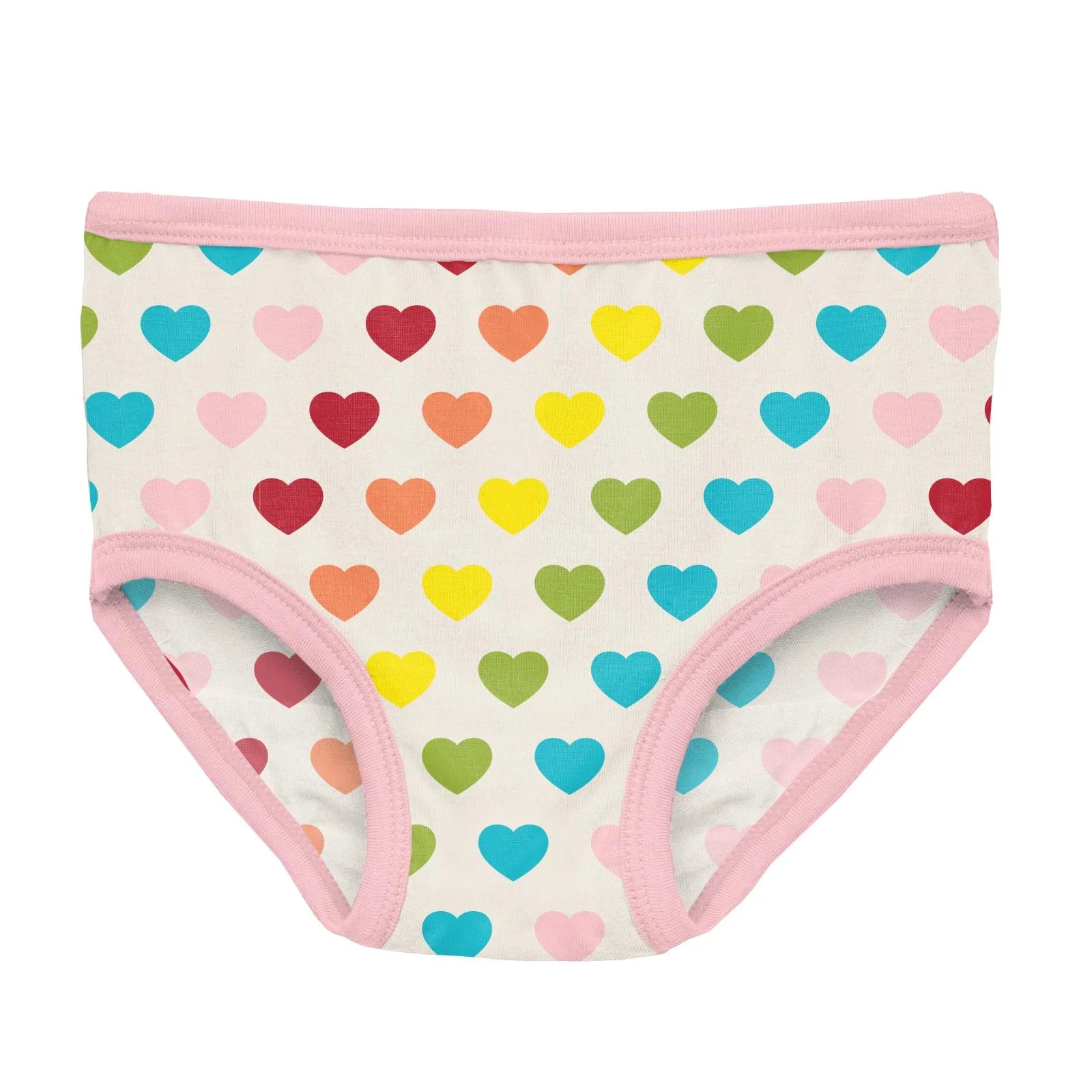 Print Underwear in Rainbow Hearts