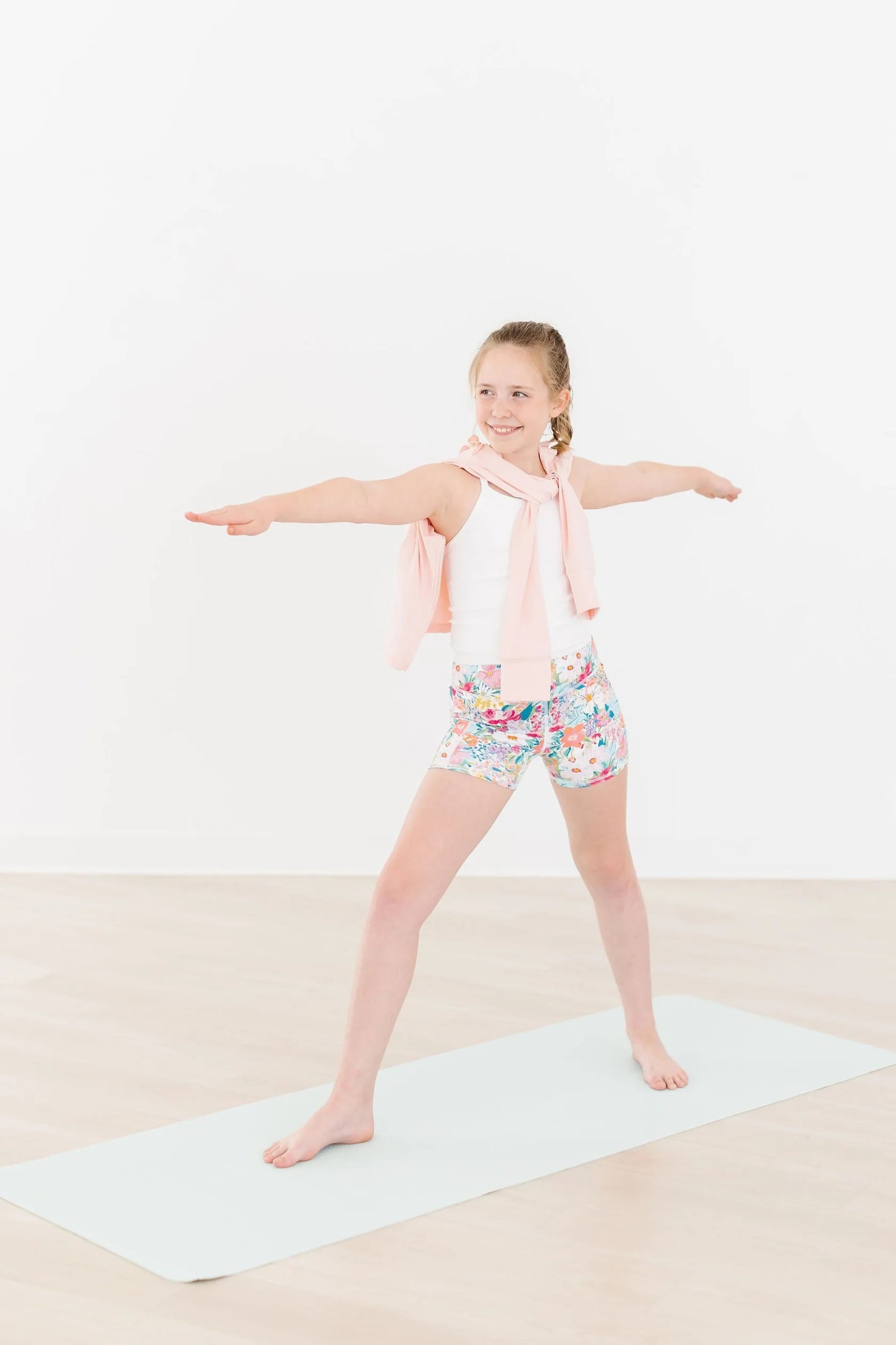 Petal Power Active Shorty Shorts - Doodlebug's Children's Boutique
