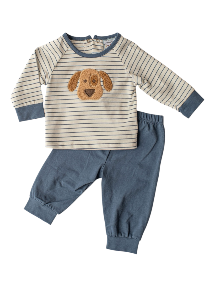 Puppy Applique Jogger Set