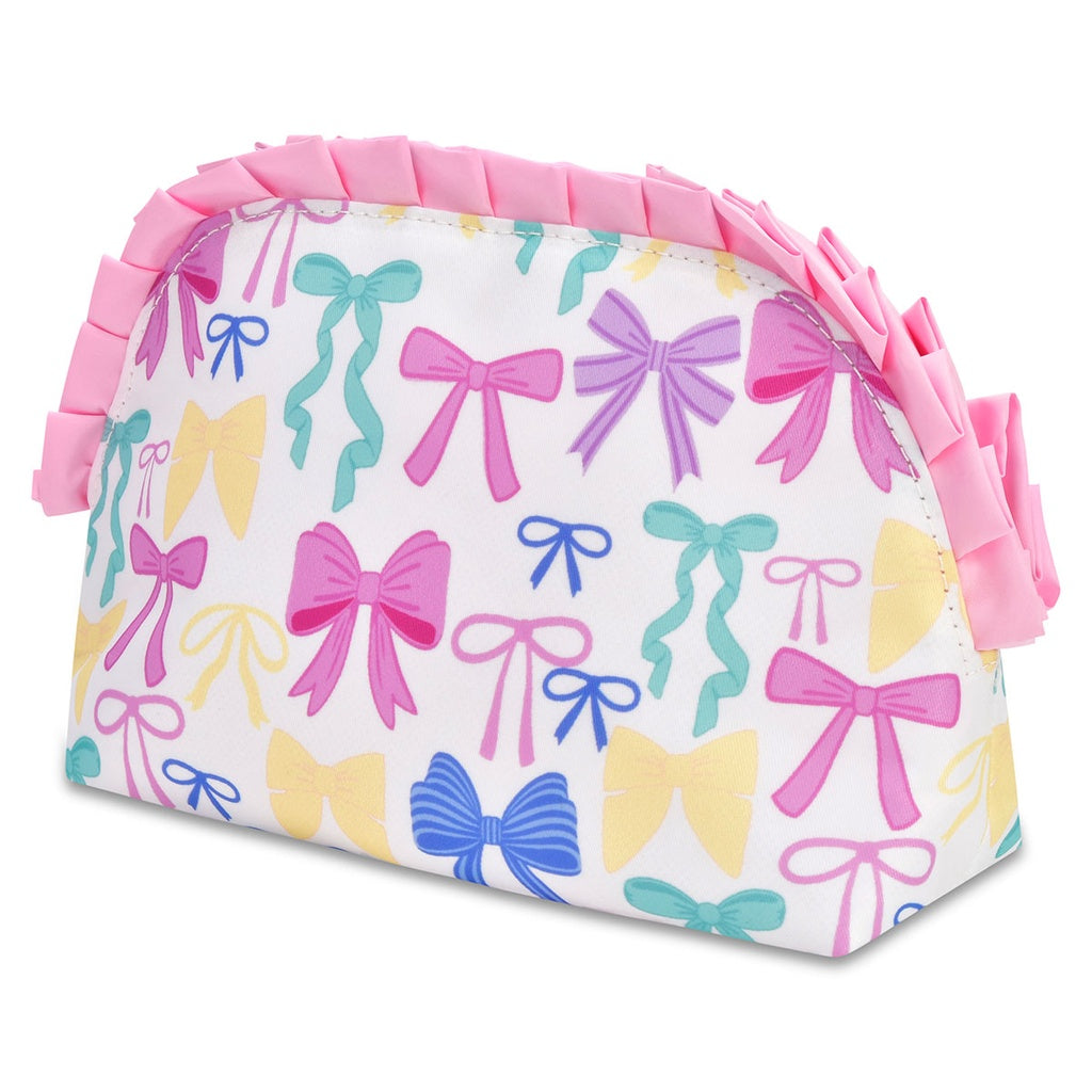 Pretty Bows Oval Cosmetic Bag - Doodlebug's Children's Boutique