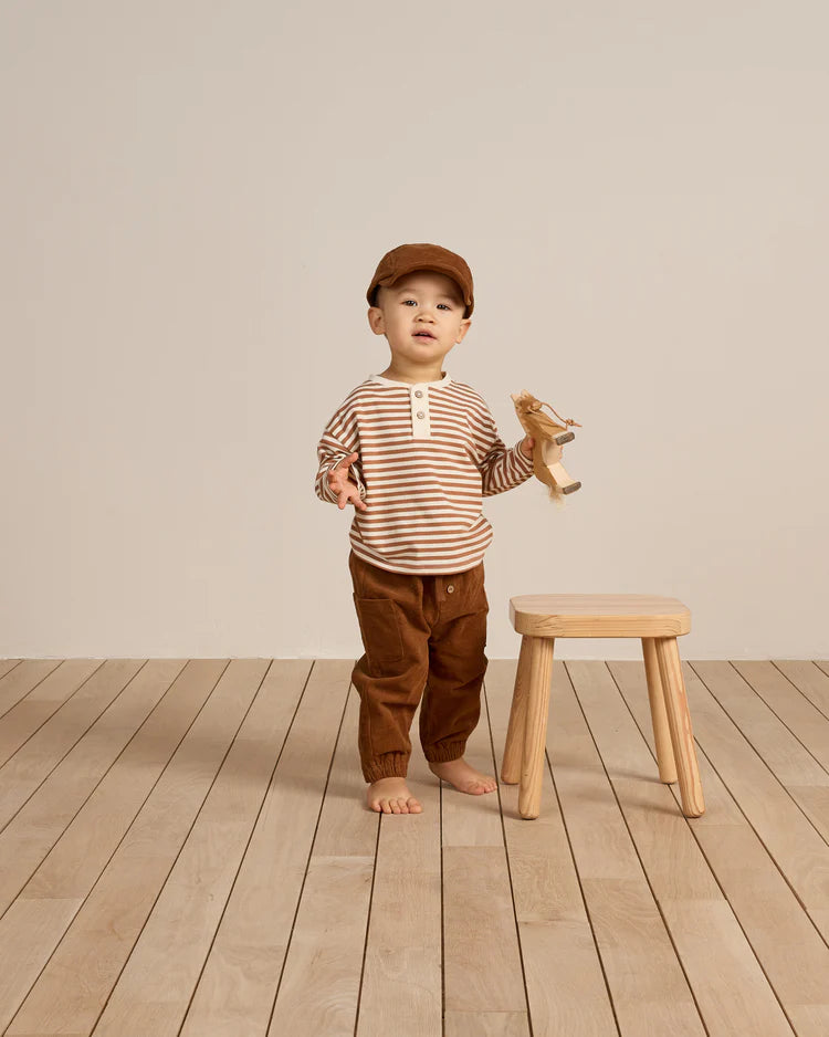 Baby Cap in Cinnamon - Doodlebug's Children's Boutique