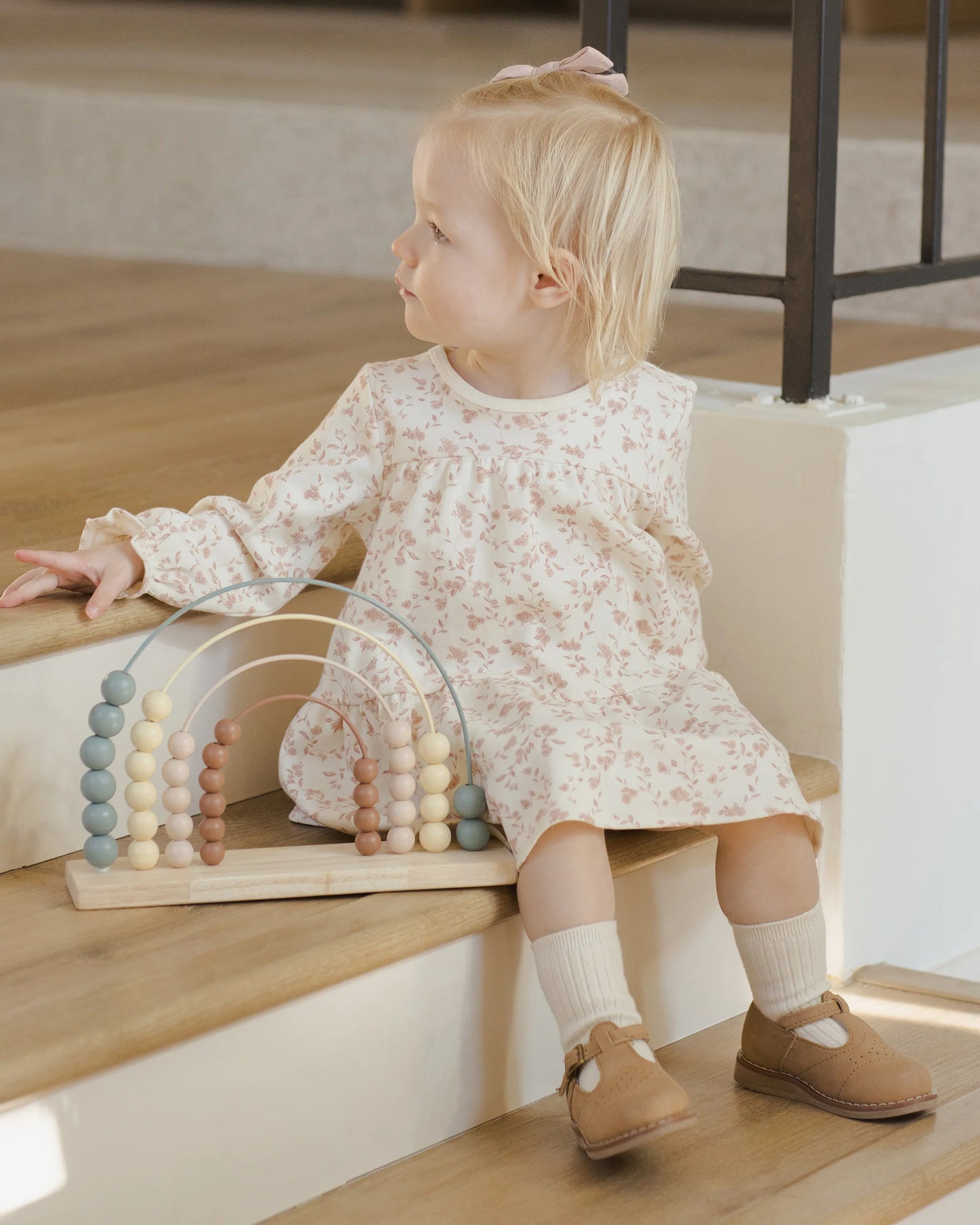 Tiered Jersey Dress in French Garden - Doodlebug's Children's Boutique