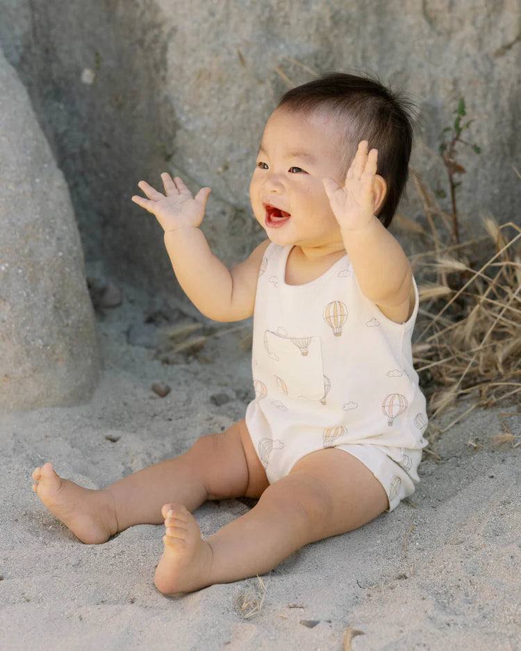 Sleeveless One-Piece in Hot Air Balloons - Doodlebug's Children's Boutique