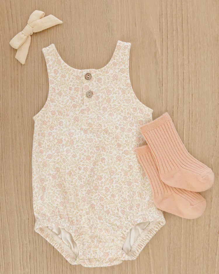 Sleeveless Bubble Romper in Primrose - Doodlebug's Children's Boutique