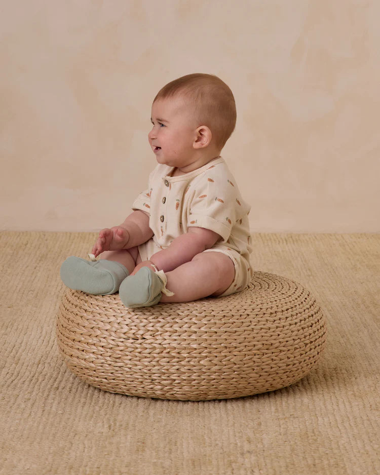 Short Sleeve One-Piece in Carrots - Doodlebug's Children's Boutique