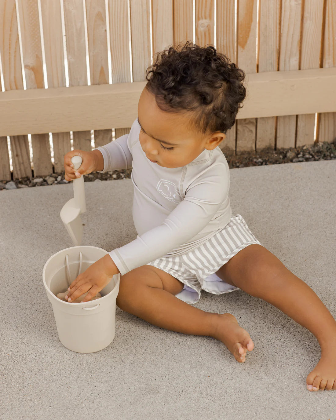 Rashguard in Ash - Doodlebug's Children's Boutique