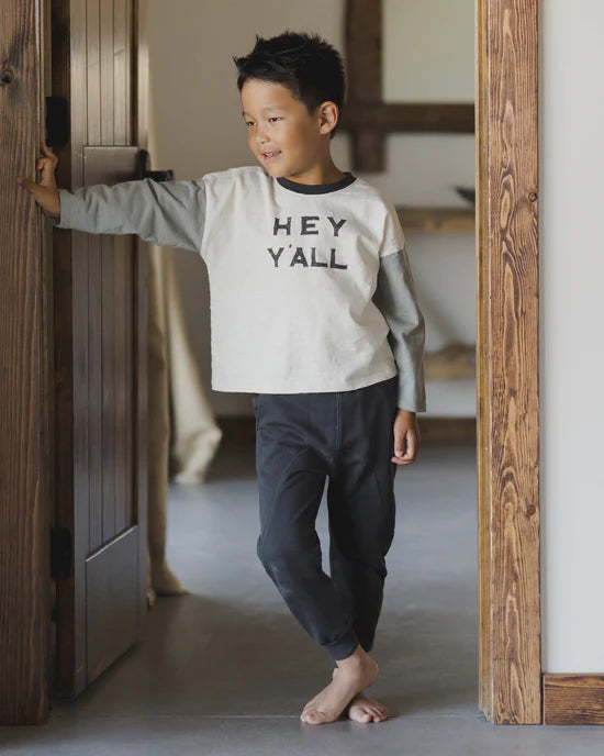 Camden Long Sleeve Tee in Hey Yall - Doodlebug's Children's Boutique