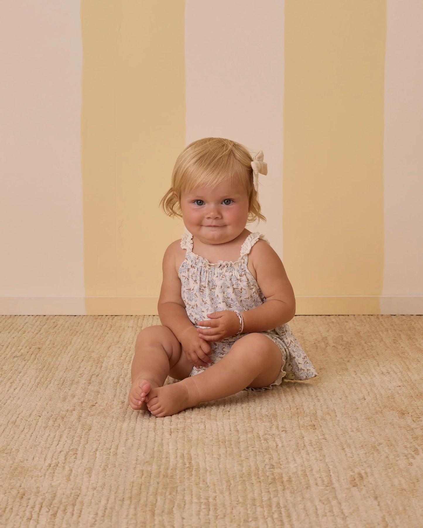Swing Top + Bloomer Set in Blue Ditsy - Doodlebug's Children's Boutique
