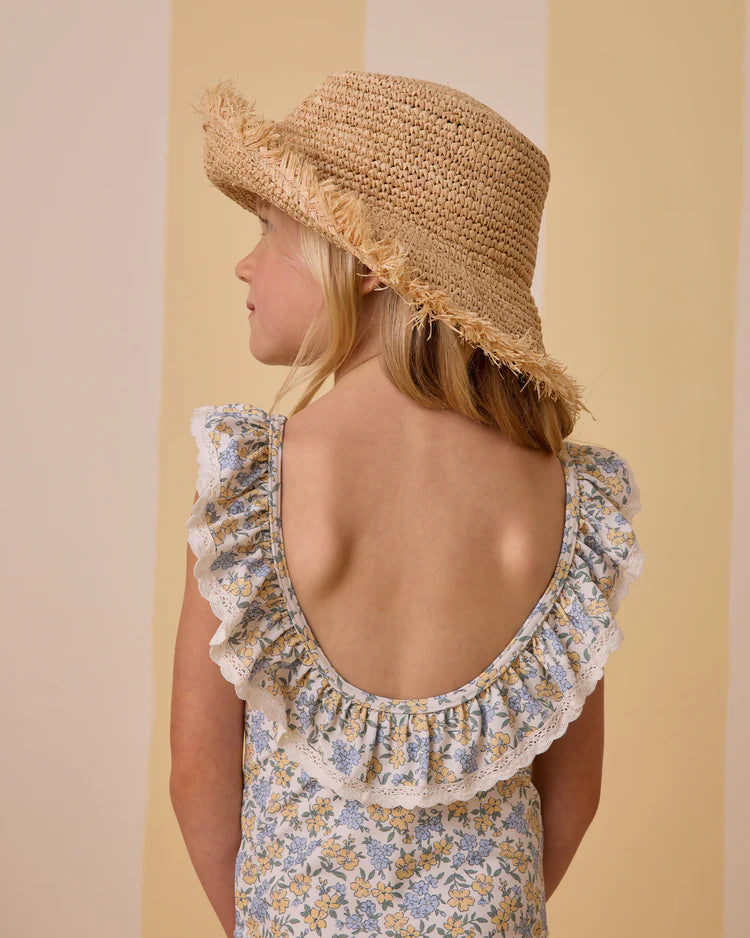 Straw Bucket Hat - Doodlebug's Children's Boutique