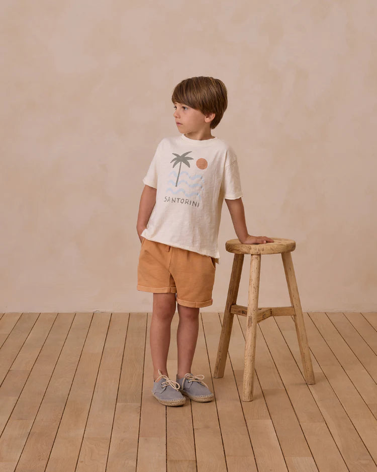 Relaxed Short in Grapefruit - Doodlebug's Children's Boutique