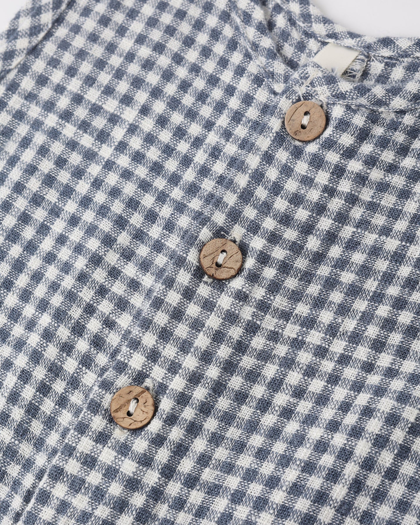 Mavrick Romper in Marine Gingham