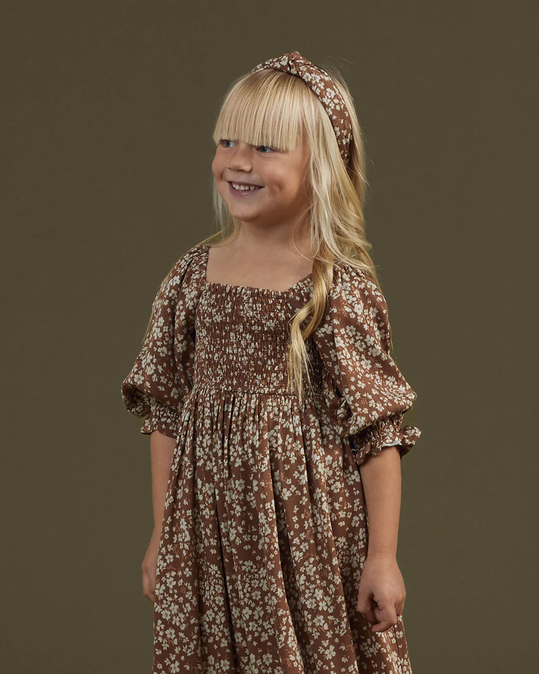 Adelaide Dress in Harvest - Doodlebug's Children's Boutique