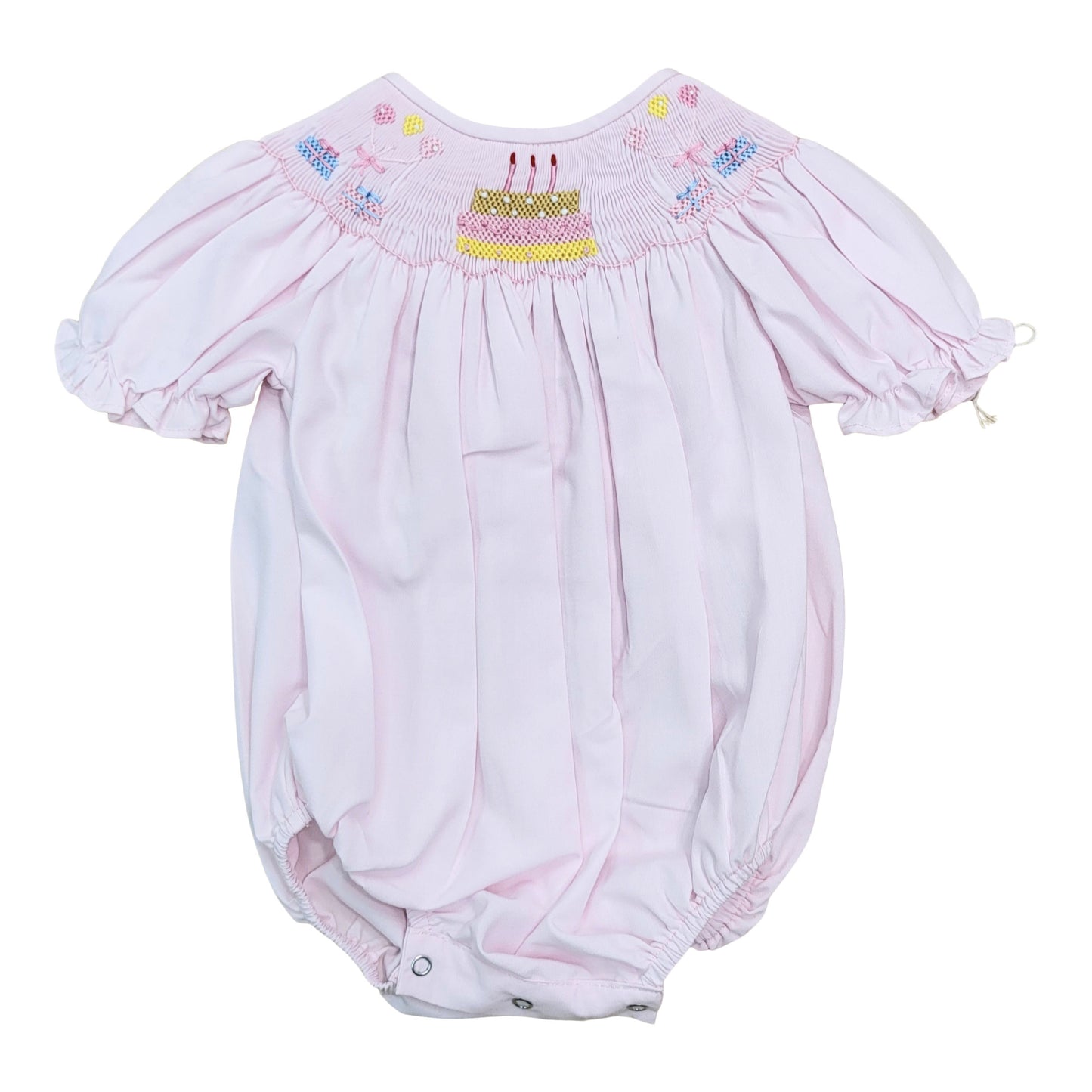 Happy Birthday Smocked Bubble - Doodlebug's Children's Boutique