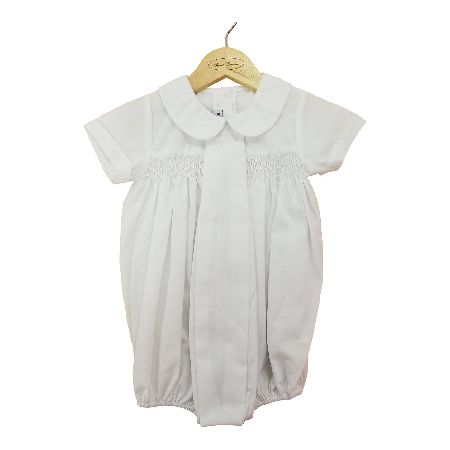Criss Cross Smocked Bubble - Doodlebug's Children's Boutique
