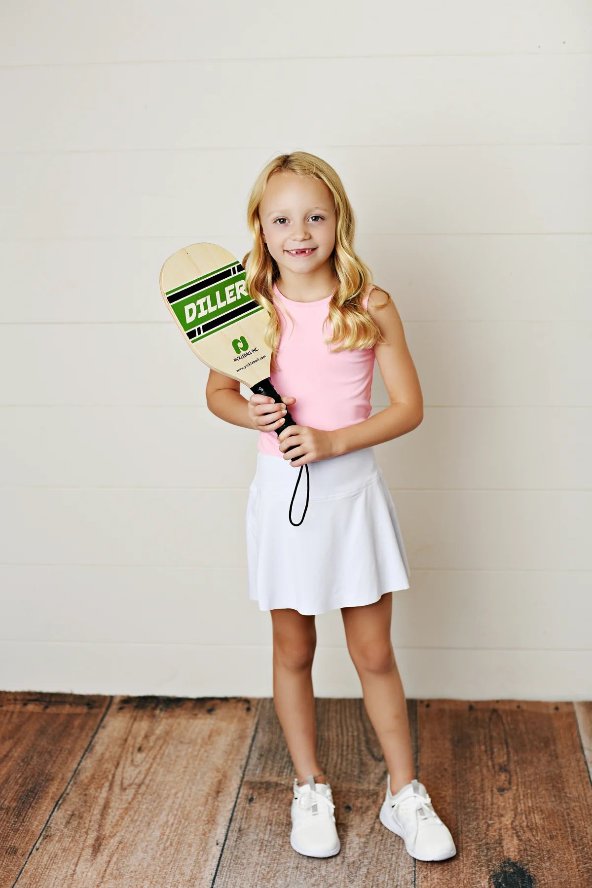 Pink Criss-Cross Back Performance Tank - Doodlebug's Children's Boutique