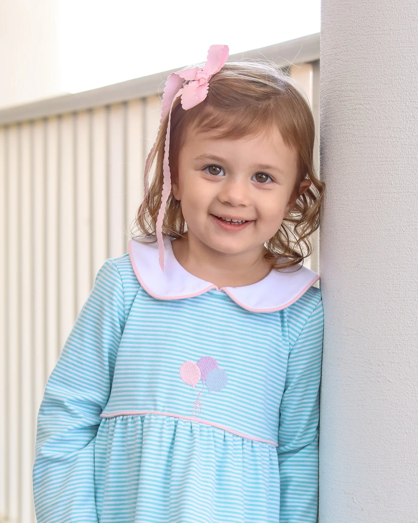 Balloon Embroidery Dress - Doodlebug's Children's Boutique