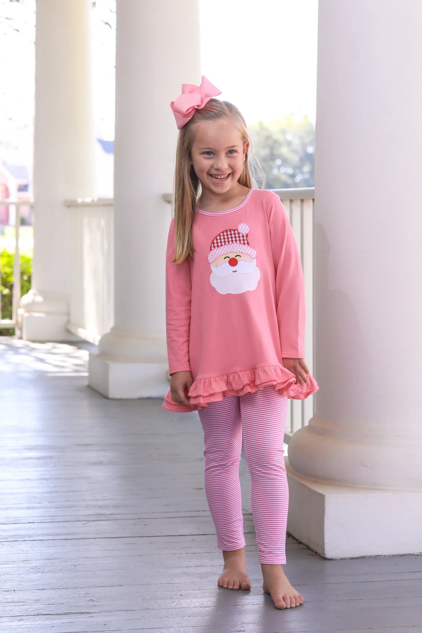 Santa Ruffle Pants Set - Doodlebug's Children's Boutique