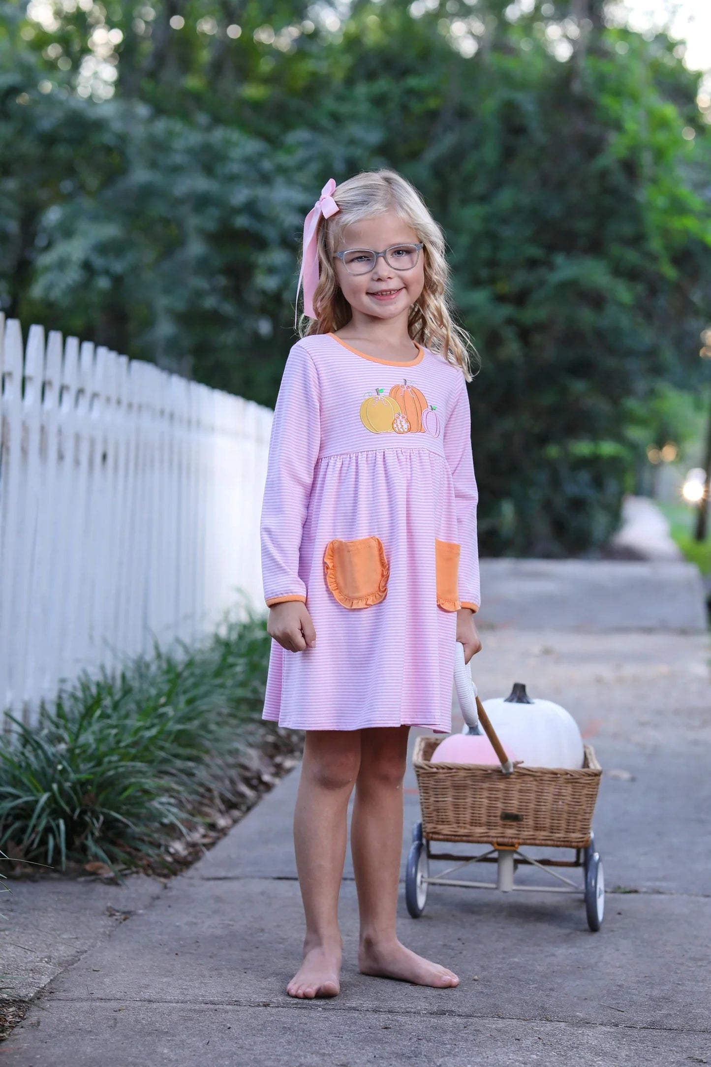 Pumpkin Patch Dress - Doodlebug's Children's Boutique