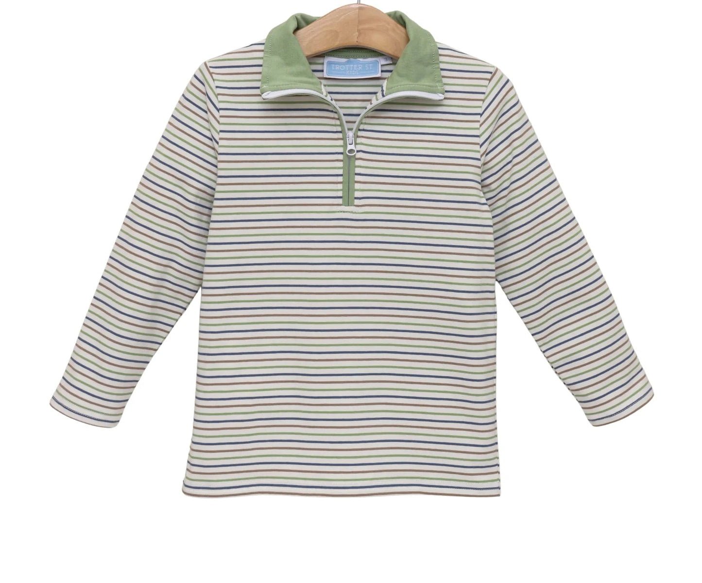 Pine Cove Stripe Tucker Pullover - Doodlebug's Children's Boutique