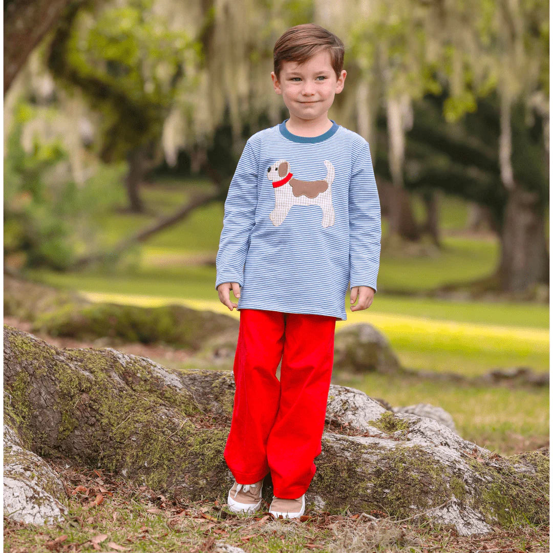 Dog Applique Shirt - Doodlebug's Children's Boutique