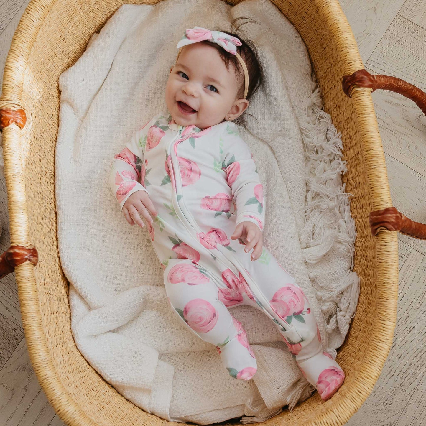 Grace Zip-Up Footie Pajama