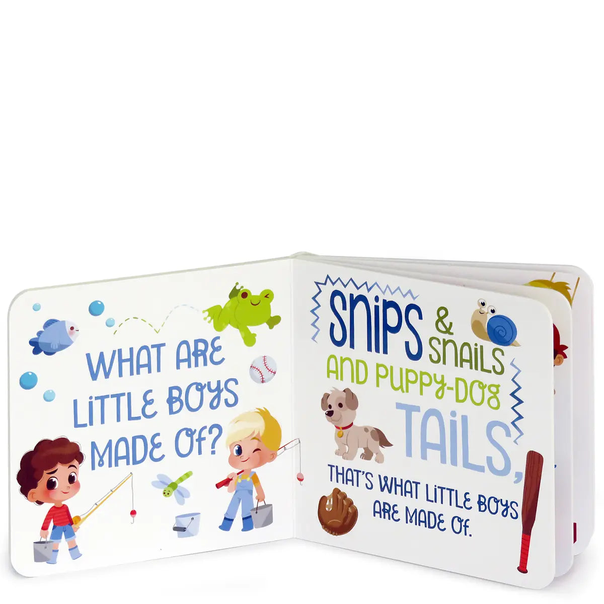 What Are Little Boys Made Of Greeting Card Book - Doodlebug's Children's Boutique