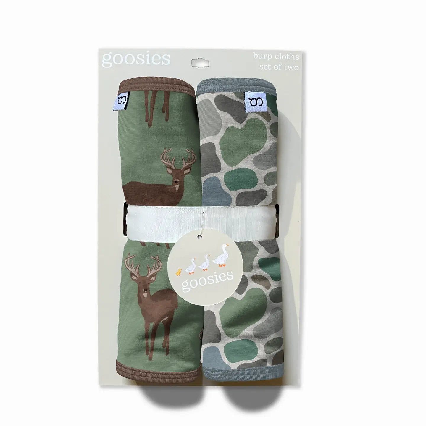 Deer & Camo Burp Cloth Set