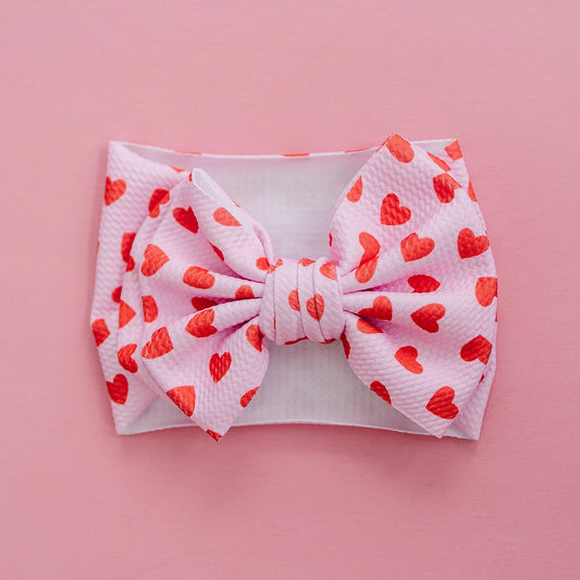 Valentine Double Bow Headband  - Doodlebug's Children's Boutique