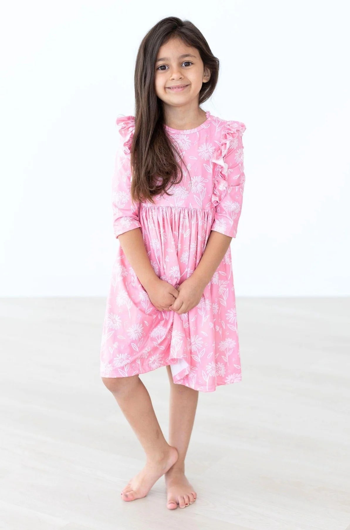 Dahlia Doodles Ruffle Twirl Dress - Doodlebug's Children's Boutique