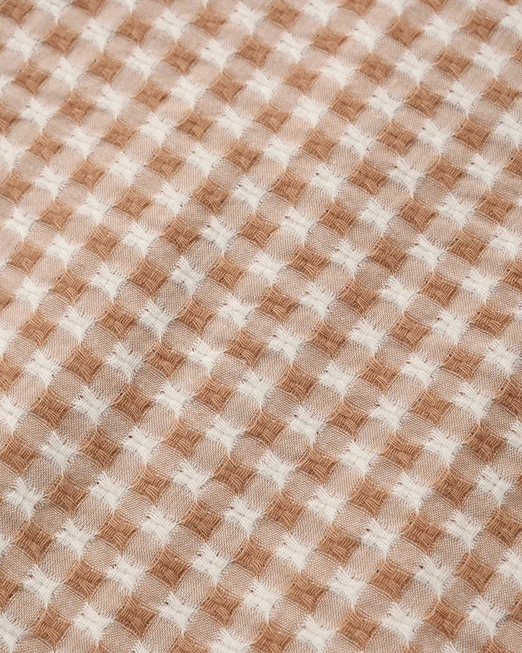 Francie Blouse in Fawn Gingham