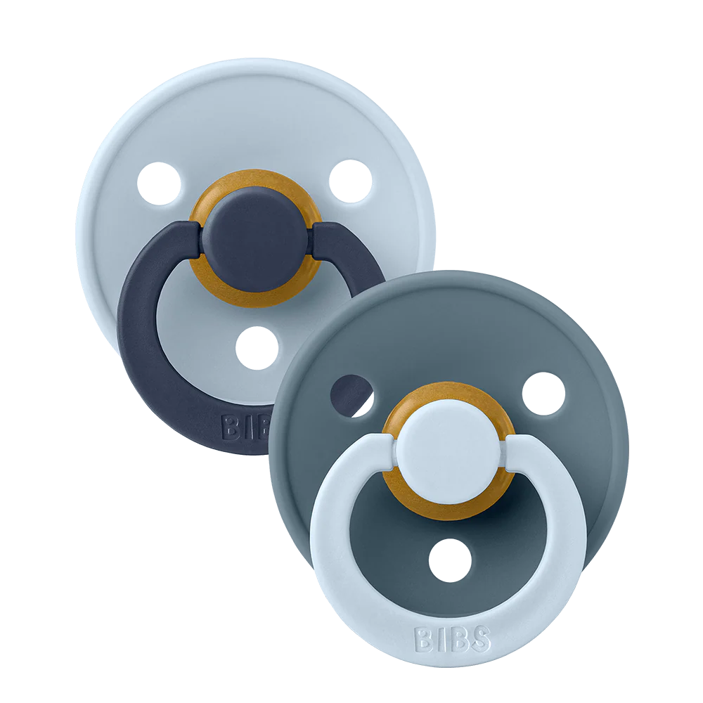 Studio Colour Pacifier Two Pack Fusion in Baby Blue and Petrol